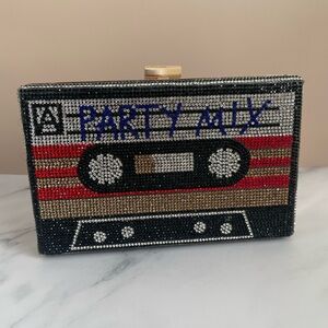 Beaded Cassette Clutch / crossbody